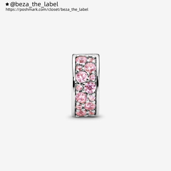 Pandora Pink Pavé Clip Charm - Picture 3 of 5